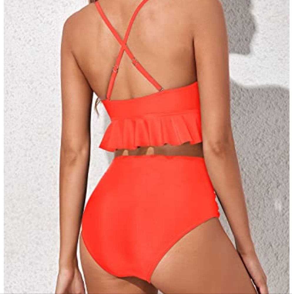 Tempt Me Comfortable High Waisted Tummy Control Swimsuit - Picture 4 of 4